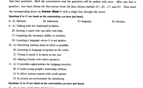 2016年06月四级真题第2套可复制可划线查词_大学英语四级+六级_四级真题_四级真题_1990年-2018年真题资料合集_2016年06月CET4题+解+音频_01、真题PDF版（推荐使用）❤