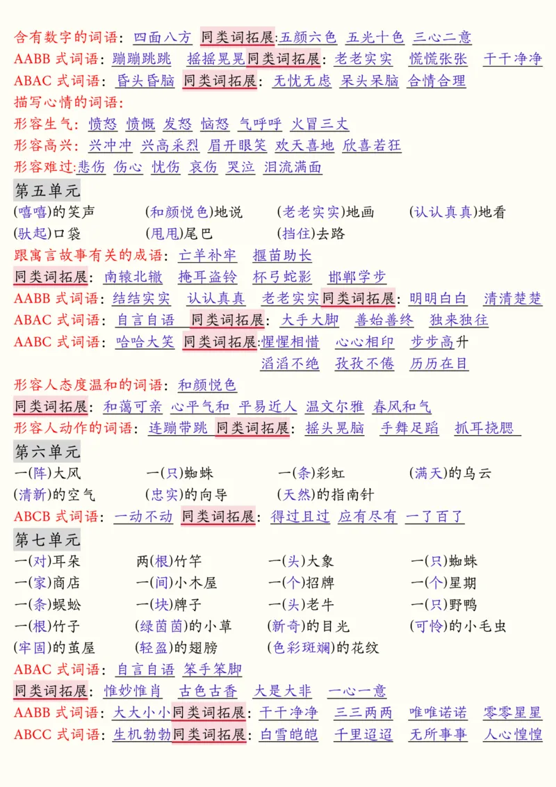2104二下语文开学必备全册必背知识汇总（十三类知识点）25页_二年级上下册资料_二年级下册小红书同款资料_二下语文_二下语文