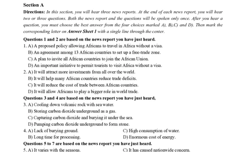 2023.03英语四级真题第1套_大学英语四级+六级_四级真题_四级真题_2023年03月CET4题+解+音频_01、真题PDF版（推荐打印）❤