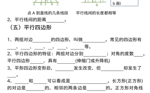 四上数学平行四边形和梯形知识点+重点专练（练习+答案）_4年级小红书最新热门资料