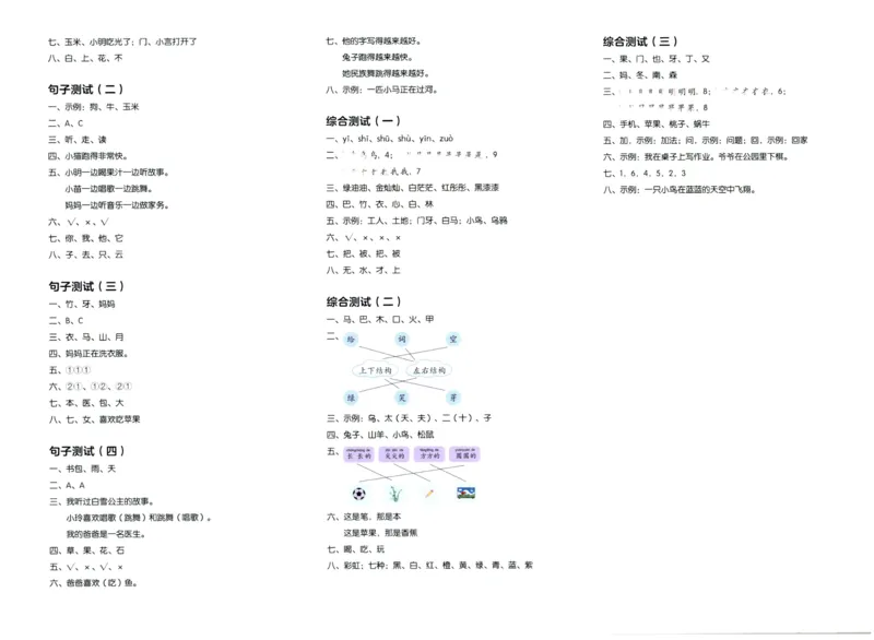 幼小衔接02-语言_语文试卷