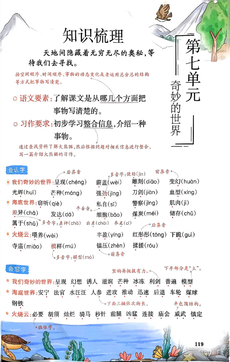 25春一本预习笔记3下语文_三年级上下册资料_53黄冈多个品牌系列资料_语文