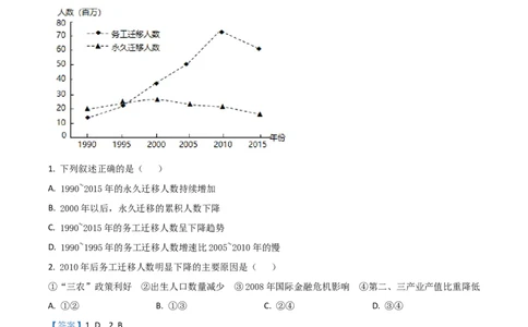 2021年高考地理试卷（湖南）（解析卷）_地理历年高考真题_新&middot;Word版2008-2025&middot;高考地理真题_地理（按年份分类）2008-2025_2021&middot;地理高考真题