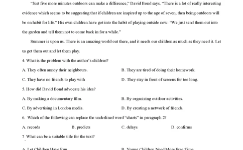 2021年高考英语试卷（浙江）（6月）（空白卷）_英语历年高考真题_新&middot;PDF版2008-2025&middot;高考英语真题_英语（按试卷类型分类）2008-2025_自主命题卷&middot;英语（2008-2025）