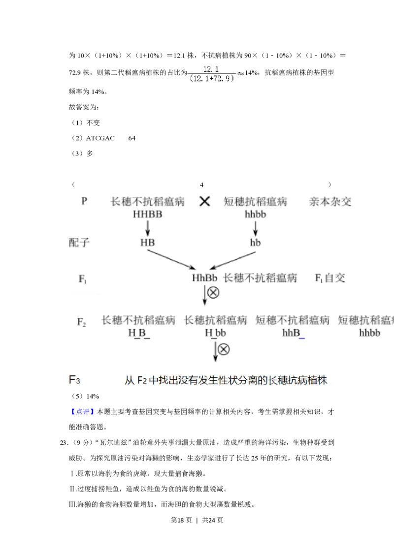 2021年高考生物试卷（重庆）（解析卷）_生物历年高考真题_新&middot;PDF版2008-2025&middot;高考生物真题_生物（按省份分类）2008-2025_2012-2024&middot;（重庆）生物高考真题
