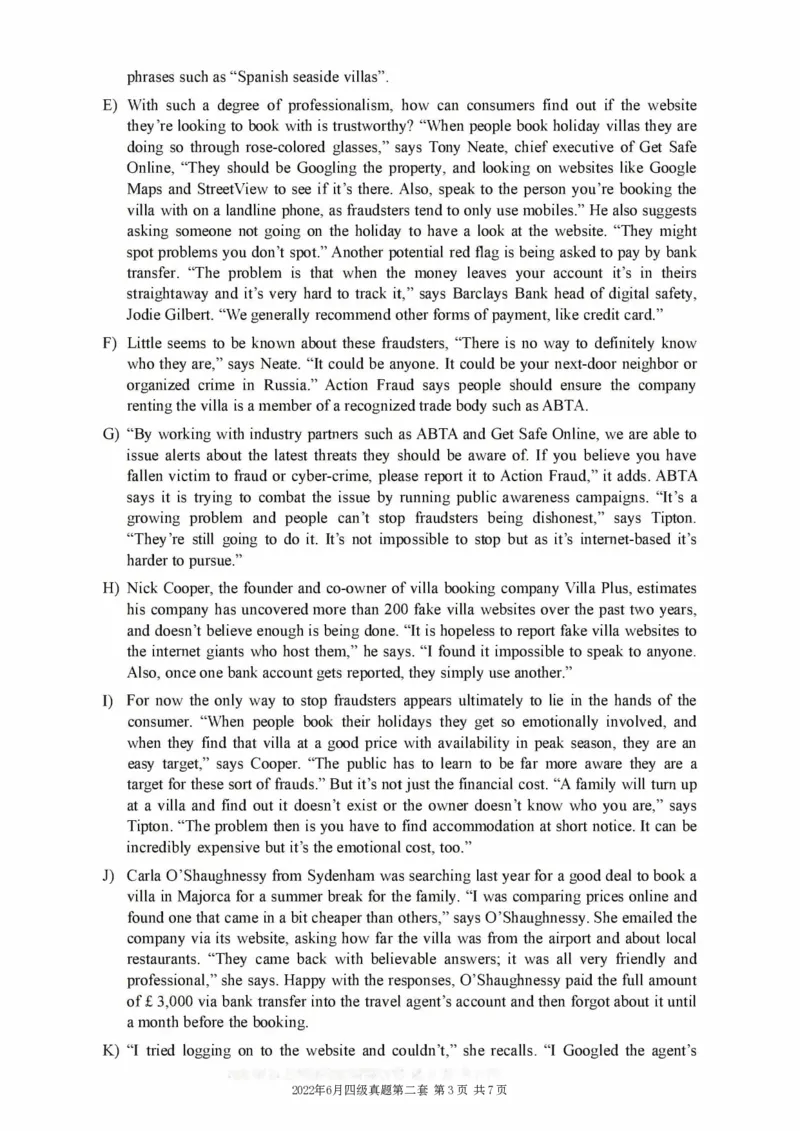 2017-2024年12月真题合集一键打印版_大学英语四级+六级_四级真题