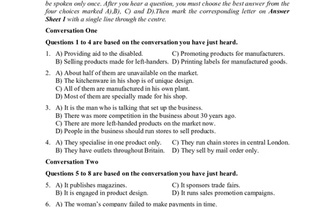 2015年06月六级真题（第2套）_大学英语四级+六级_六级真题_六级真题_1990年-2018年真题资料合集_2015年06月CET6题+解+音频_01、真题PDF版（推荐打印）❤