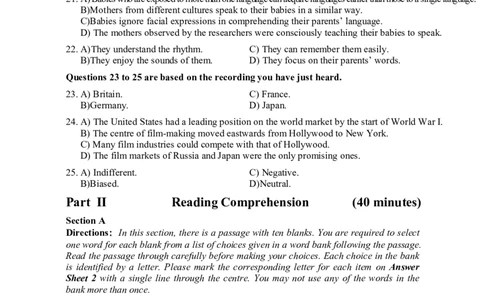 2015年06月六级真题（第2套）_大学英语四级+六级_六级真题_六级真题_1990年-2018年真题资料合集_2015年06月CET6题+解+音频_01、真题PDF版（推荐打印）❤