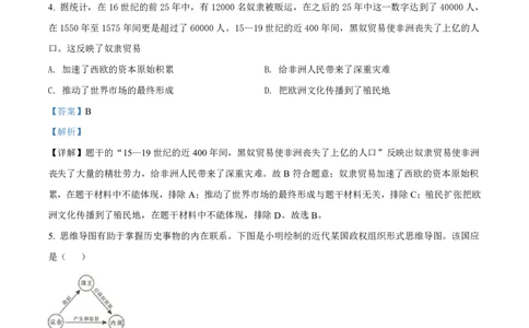 2021-2022学年越秀区九上历史试卷参考答案_广州九上月考+期中+期末+一模二模+中考真题_广州初中九上期末阶段试题（部分名校卷）
