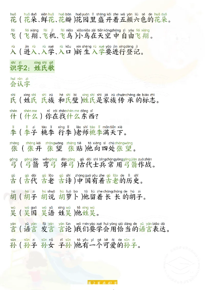 25新一年级下册语文拼音生字组词造句(1)_一年级上下册资料_一年级下册小红书同款资料_一下语文