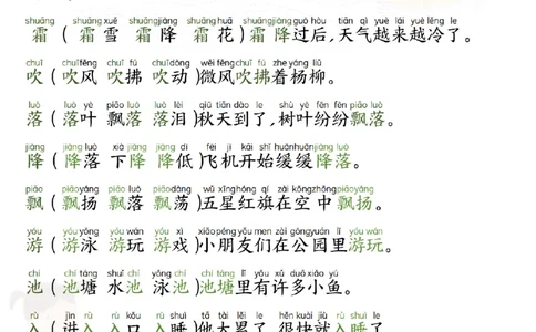 25新一年级下册语文拼音生字组词造句(1)_一年级上下册资料_一年级下册小红书同款资料_一下语文