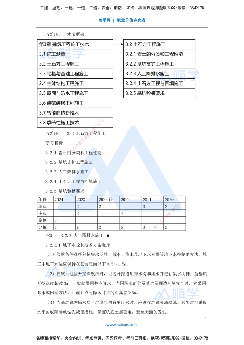 16.2025臧雪志-3D实景通关-第3章施工技术3.2土石方工程-2_2026年一级建造师_2026年一建建筑_2025年一建建筑SVIP_02-基础精讲✿高端面授✿深度强化_26-建筑《实景精讲通关》臧雪志HX