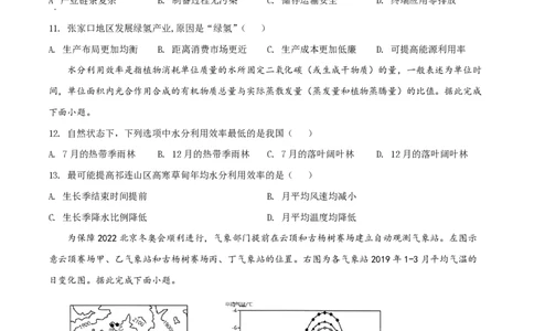 2022年高考地理试卷（辽宁）（空白卷）_地理历年高考真题_新&middot;PDF版2008-2025&middot;高考地理真题_地理（按试卷类型分类）2008-2025_自主命题卷&middot;地理（2008-2025）_辽宁自主命题&middot;地理（2021-2024）