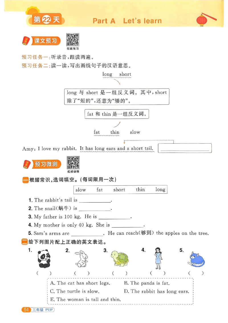 25春阳光同学寒假衔接人教英语3_三年级上下册资料_53黄冈多个品牌系列资料_英语