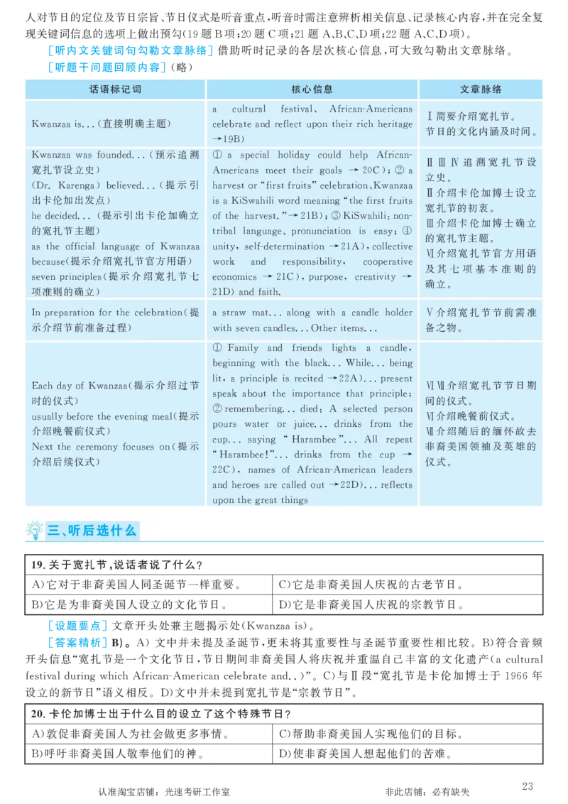 2017.12英语六级考试第1套解析_大学英语四级+六级_六级真题_六级真题_1990年-2018年真题资料合集_2017年12月CET6题+解+音频_03、答案解析