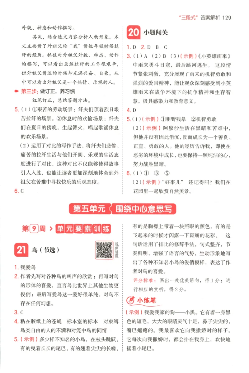 25秋《一本阅读题》6上语文_25秋《一本阅读题》语文