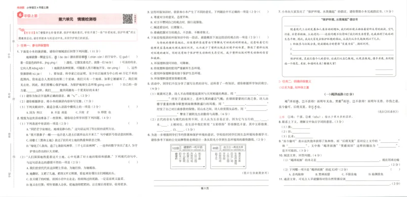 25秋《一本阅读题》6上语文_25秋《一本阅读题》语文