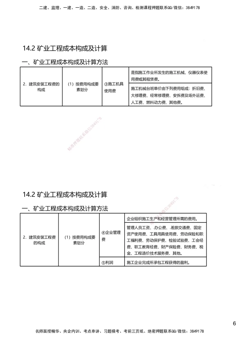 14.2025赵景满-名师精讲通关-014第三篇-第14章施工成本管理_2026年一级建造师_2026年一建矿业_2025年一建矿业SVIP_02-基础精讲✿高端面授✿深度强化_讲义