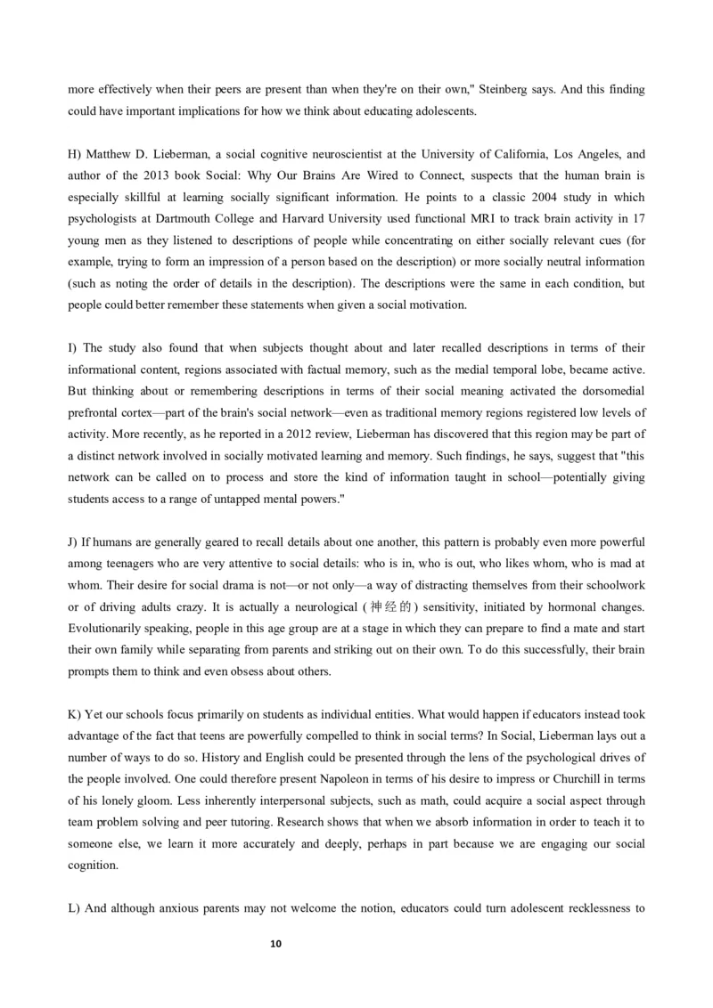 2018年06月六级真题（第1套）_大学英语四级+六级_六级真题_六级真题_1990年-2018年真题资料合集_2018年06月CET6题+解+音频_02、真题Word版