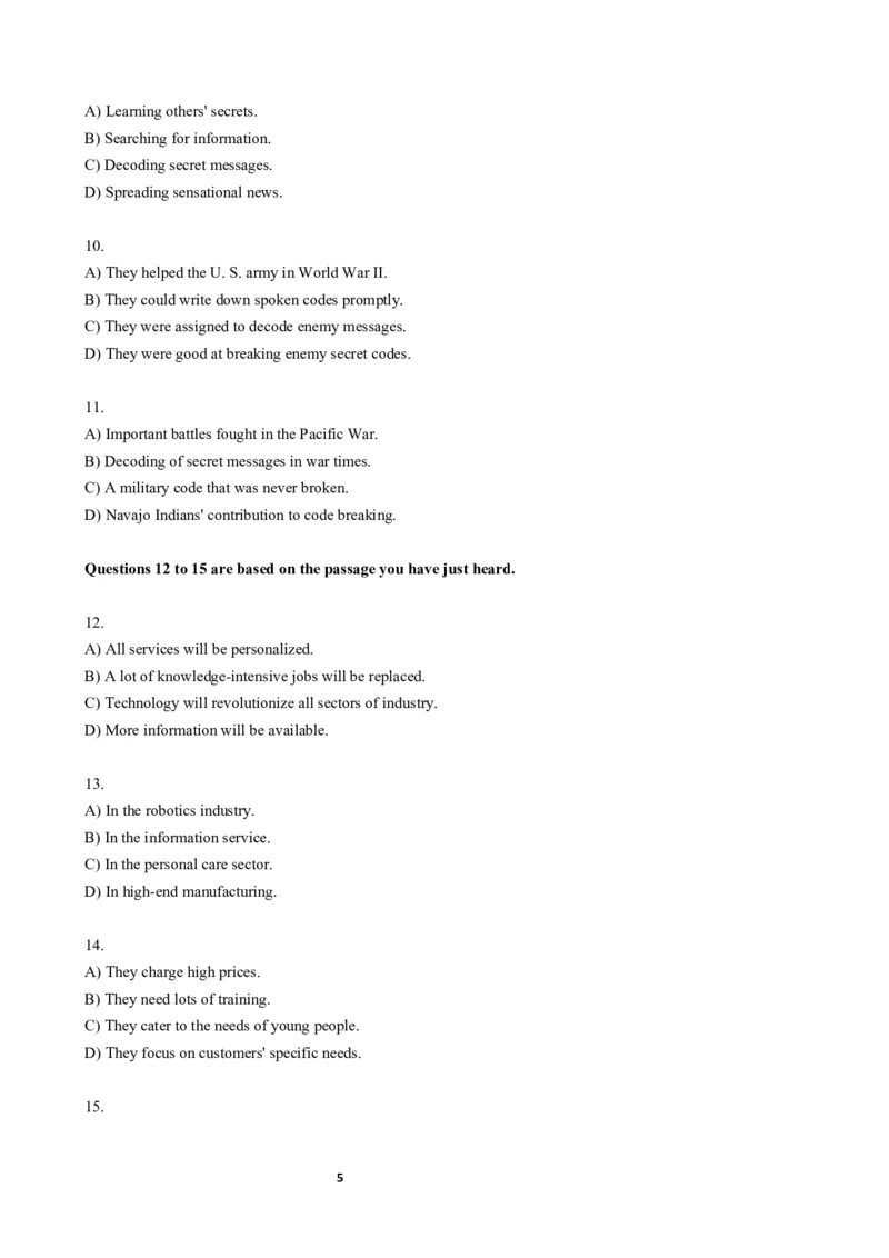 2018年06月六级真题（第1套）_大学英语四级+六级_六级真题_六级真题_1990年-2018年真题资料合集_2018年06月CET6题+解+音频_02、真题Word版