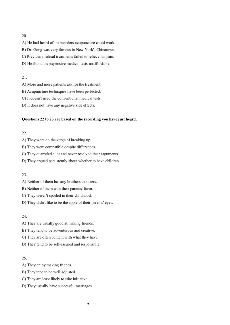 2018年06月六级真题（第1套）_大学英语四级+六级_六级真题_六级真题_1990年-2018年真题资料合集_2018年06月CET6题+解+音频_02、真题Word版