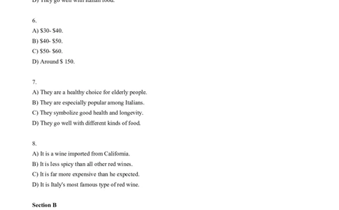 2018年06月六级真题（第1套）_大学英语四级+六级_六级真题_六级真题_1990年-2018年真题资料合集_2018年06月CET6题+解+音频_02、真题Word版