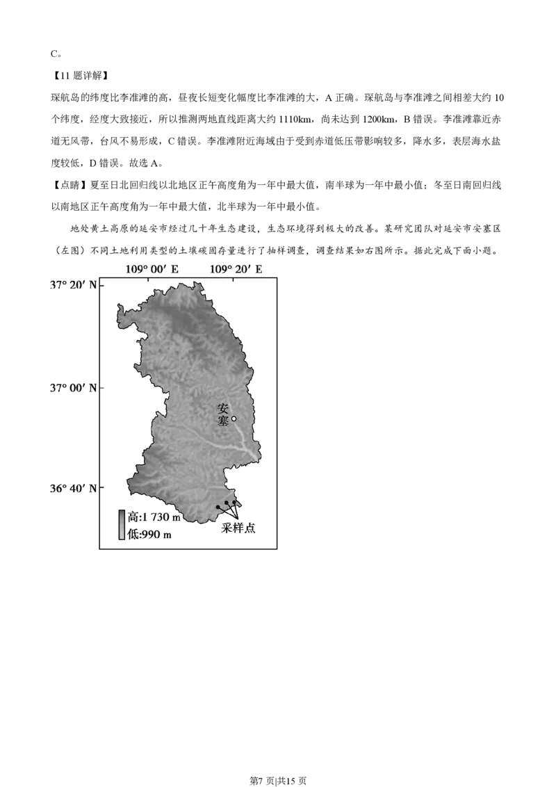 2022年高考地理真题（海南）（解析卷）_地理历年高考真题_新&middot;PDF版2008-2025&middot;高考地理真题_地理（按省份分类）2008-2025_2008-2024&middot;（海南）地理高考真题
