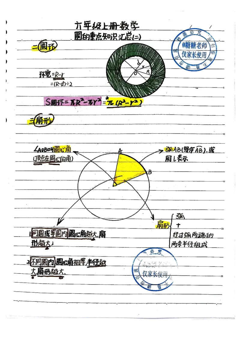 六年级手写笔记一_小学全网线上同款资料_11号_6年级_六年级手写笔记&darr;&darr;&darr;&darr;