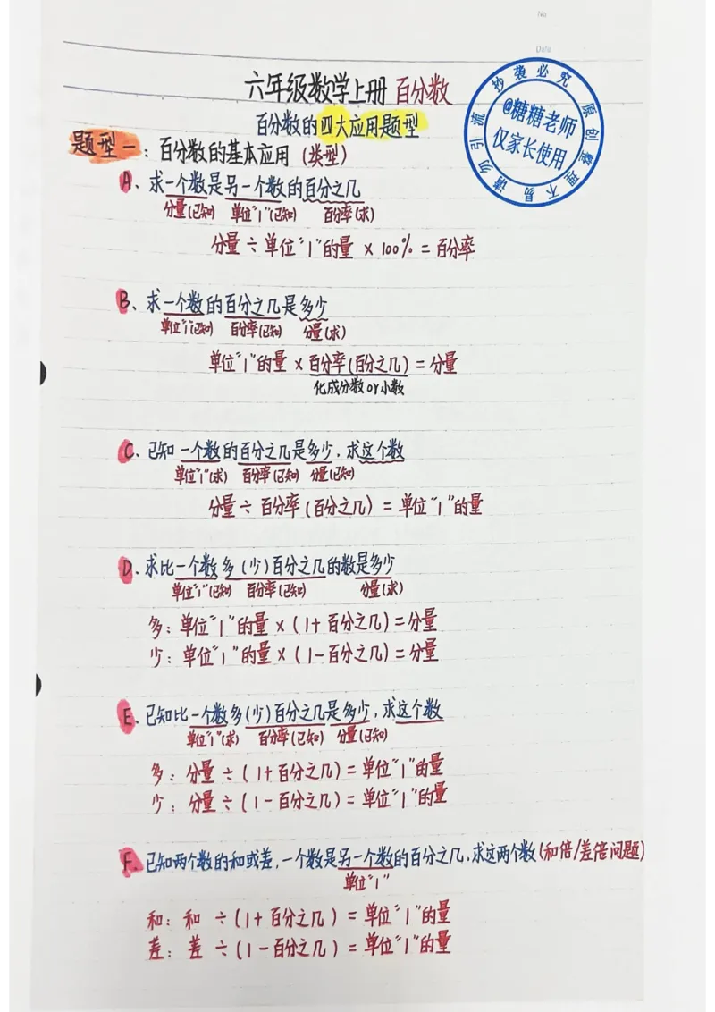 六年级手写笔记一_小学全网线上同款资料_11号_6年级_六年级手写笔记&darr;&darr;&darr;&darr;