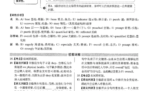 2023.12英语四级选词填空解析第3套_大学英语四级+六级_四级真题_专项_四级选词填空_四级选词填空解析