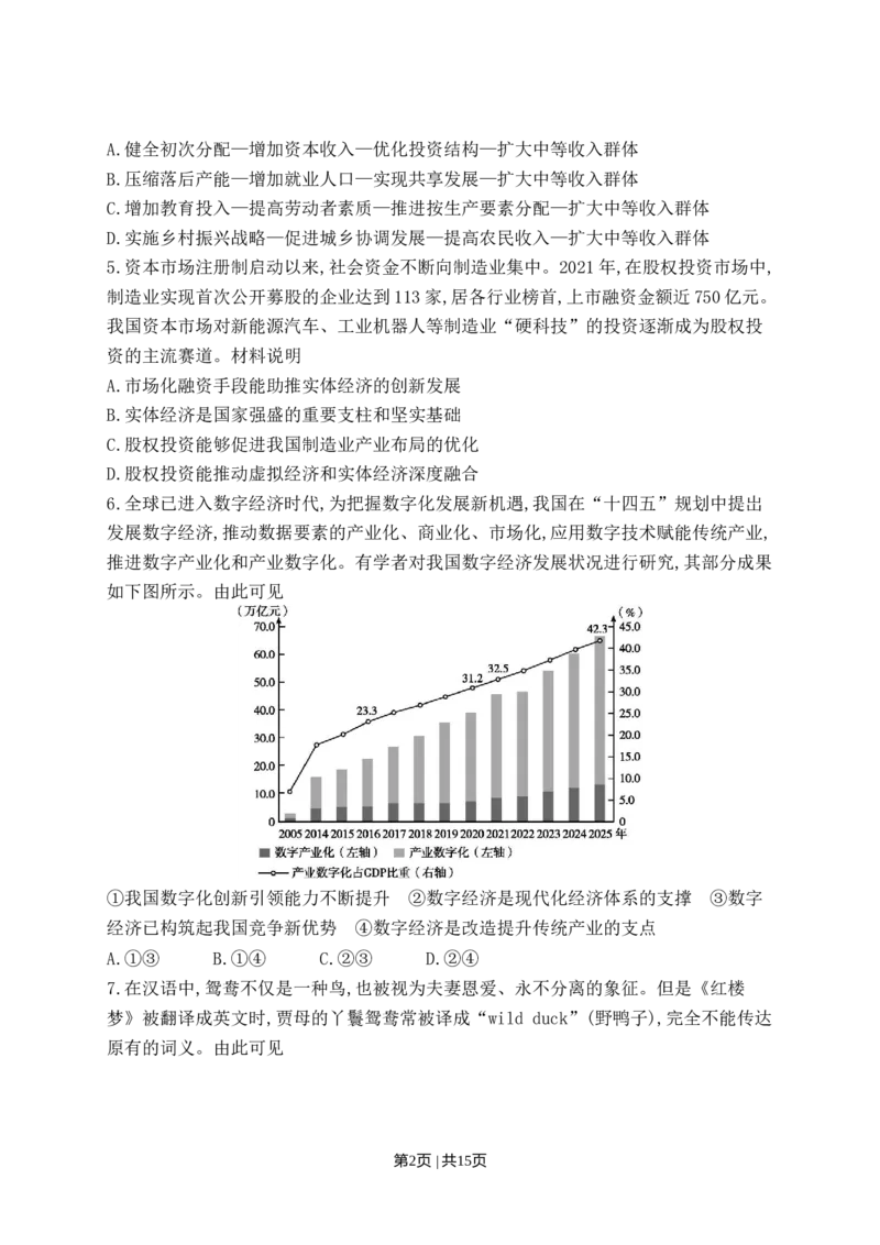 2022年高考政治试卷（江苏）（解析卷）_政治历年高考真题_新&middot;Word版2008-2025&middot;高考政治真题_政治（按试卷类型分类）2008-2025_自主命题卷&middot;政治（2008-2025）_江苏自主命题&middot;政治（2008-2025）