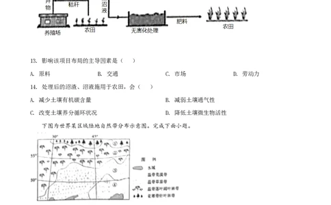 2022年高考地理试卷（浙江）（6月）（空白卷）_地理历年高考真题_新&middot;PDF版2008-2025&middot;高考地理真题_地理（按省份分类）2008-2025_2008-2025&middot;（浙江）地理高考真题