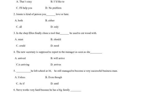 2011年全国普通高等学校体育单招真题英语试卷（原卷）_006体育资料_英语2011-2025年真题+59套模拟卷_2011-2025年全国体育单招真题（英语）