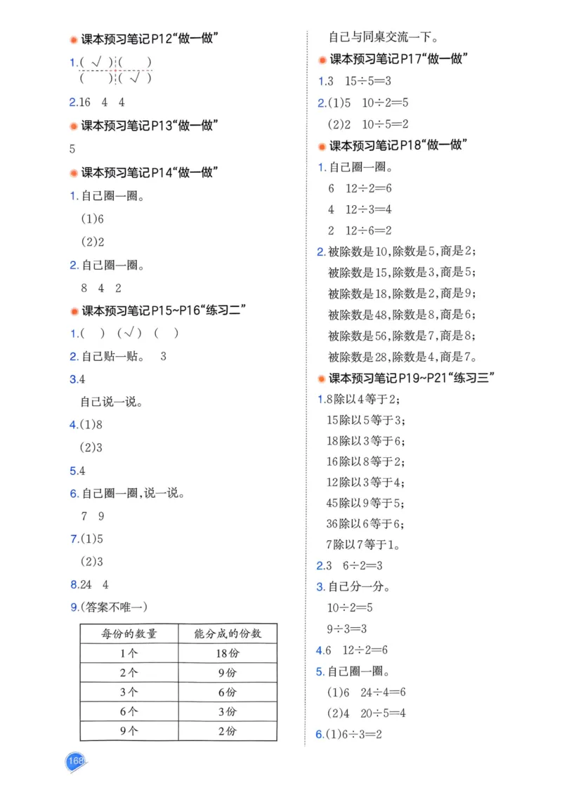 25春一本预习笔记2下数学_二年级上下册资料_53黄冈多个品牌系列资料_数学