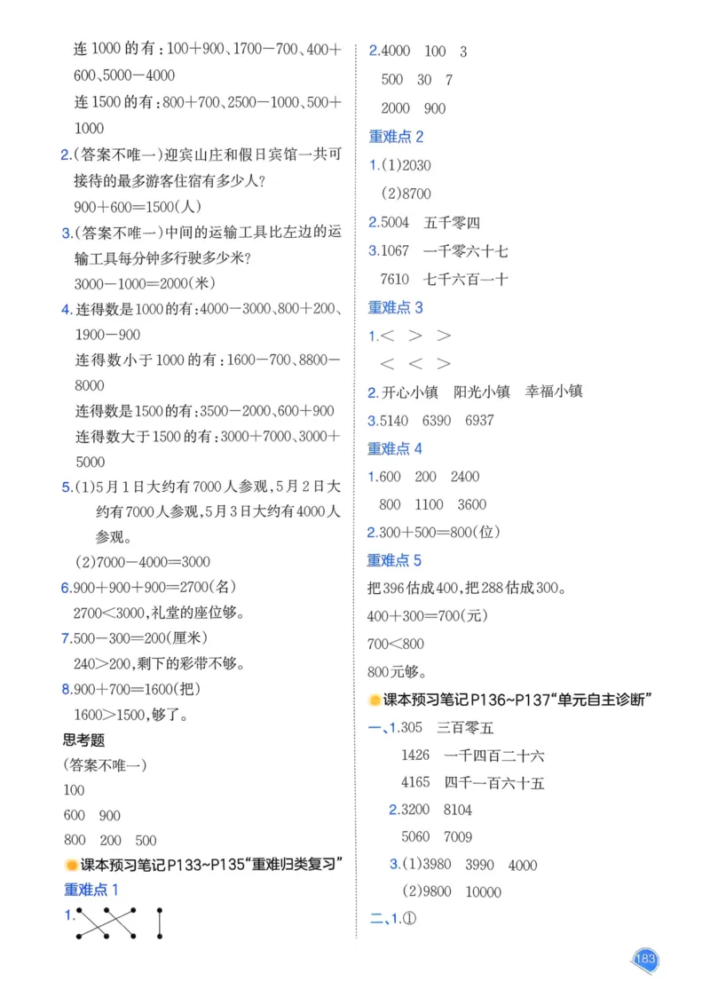 25春一本预习笔记2下数学_二年级上下册资料_53黄冈多个品牌系列资料_数学
