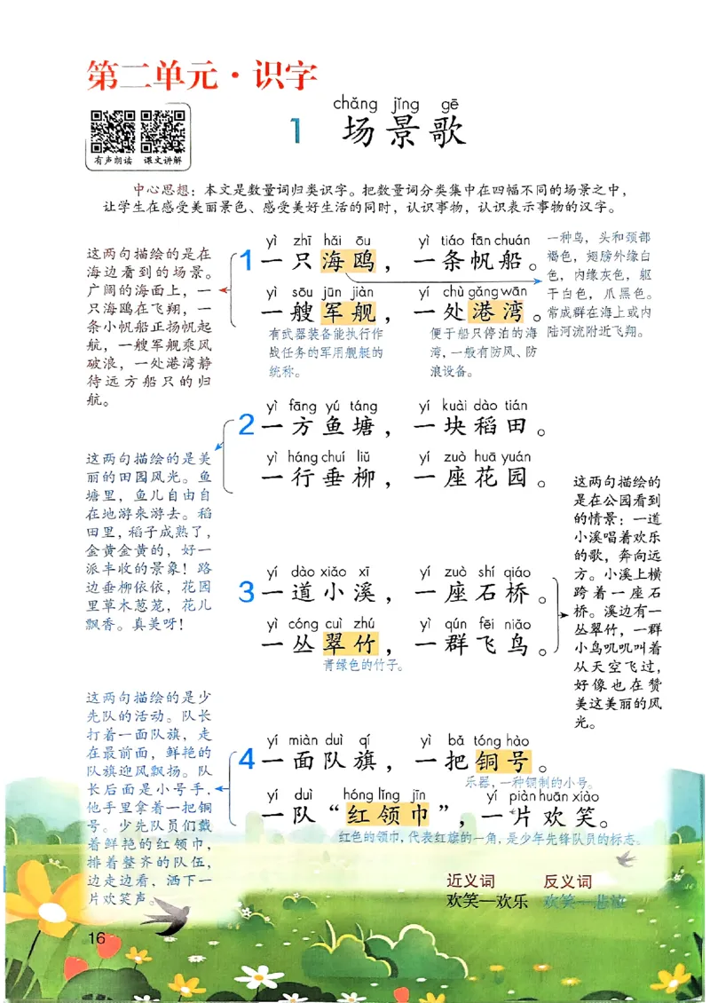 25秋二上语文新版课堂笔记128页_2025秋《课堂笔记预习课》语文1-6