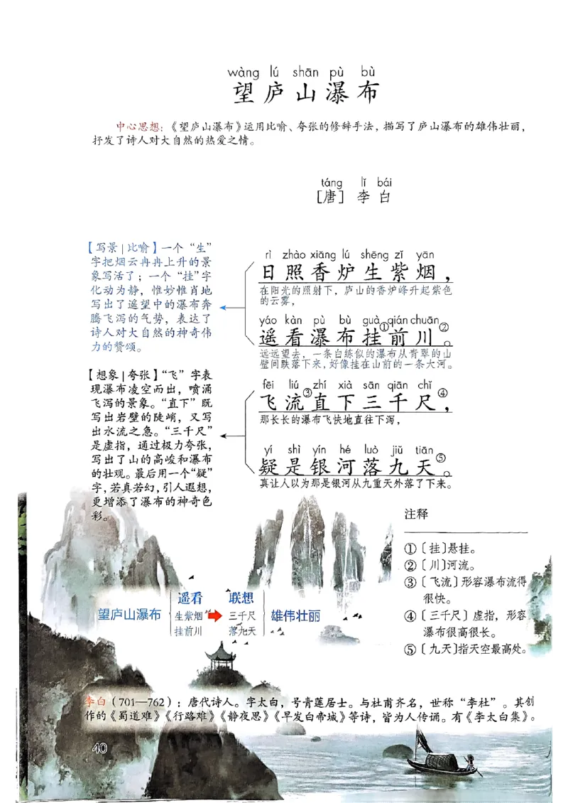 25秋二上语文新版课堂笔记128页_2025秋《课堂笔记预习课》语文1-6