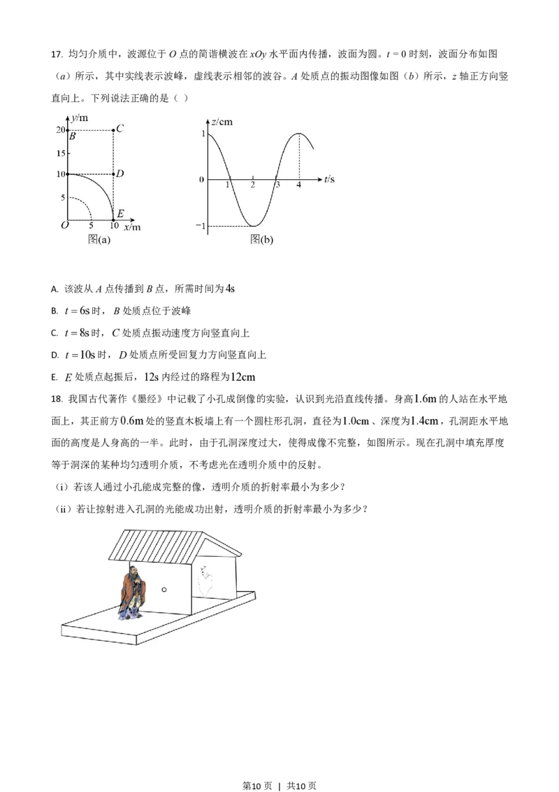 2021年高考物理试卷（湖南）（空白卷）_物理历年高考真题_新&middot;PDF版2008-2025&middot;高考物理真题_物理（按试卷类型分类）2008-2025_自主命题卷&middot;物理（2008-2025）_湖南自主命题&middot;物理（2021-2025）