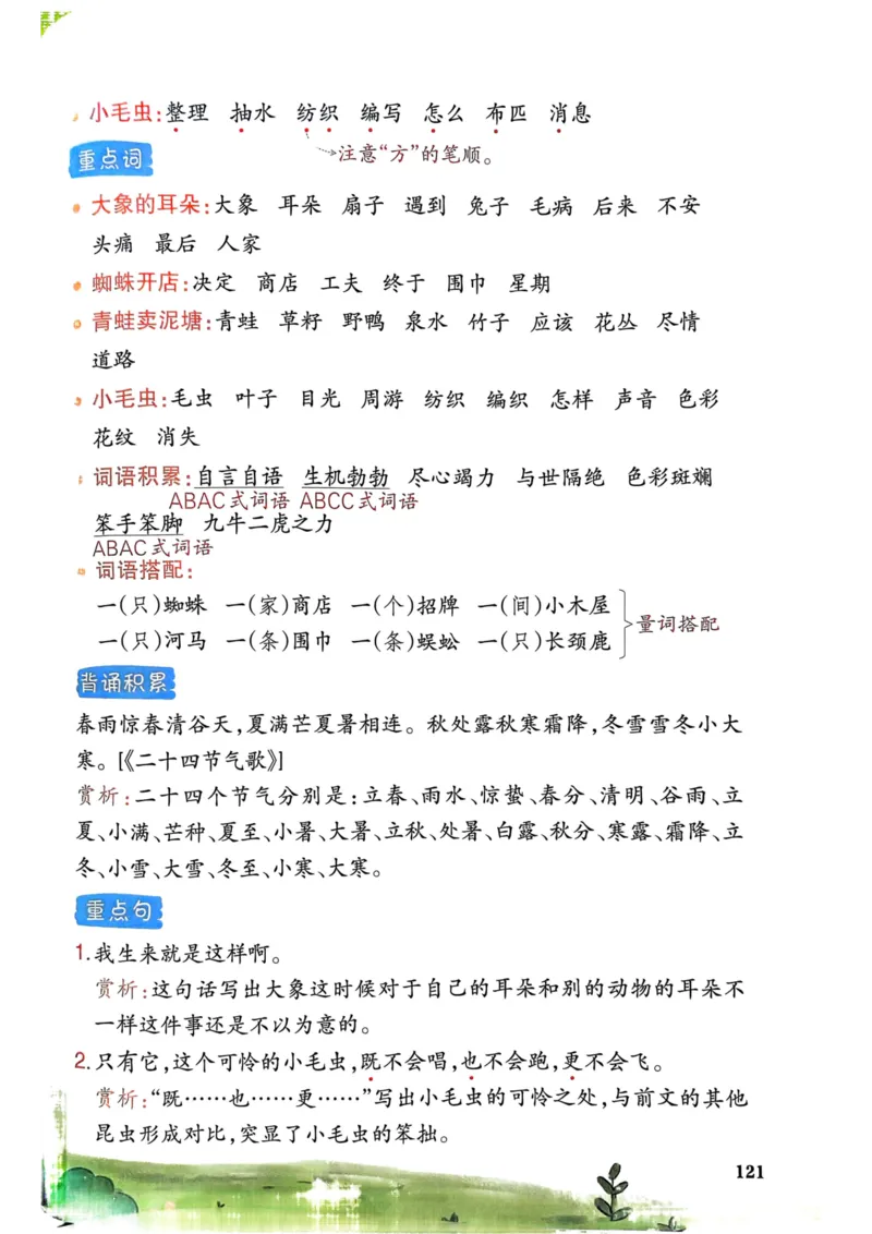 25春一本预习笔记2下语文_二年级上下册资料_53黄冈多个品牌系列资料_语文