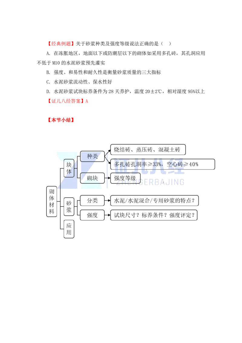 15-主要建筑工程材料（砌体）_2026年一级建造师_2026年一建建筑_2025年一建建筑SVIP_02-基础精讲✿高端面授✿深度强化_29-建筑《基础精学课》王玮ZBJ推荐_讲义