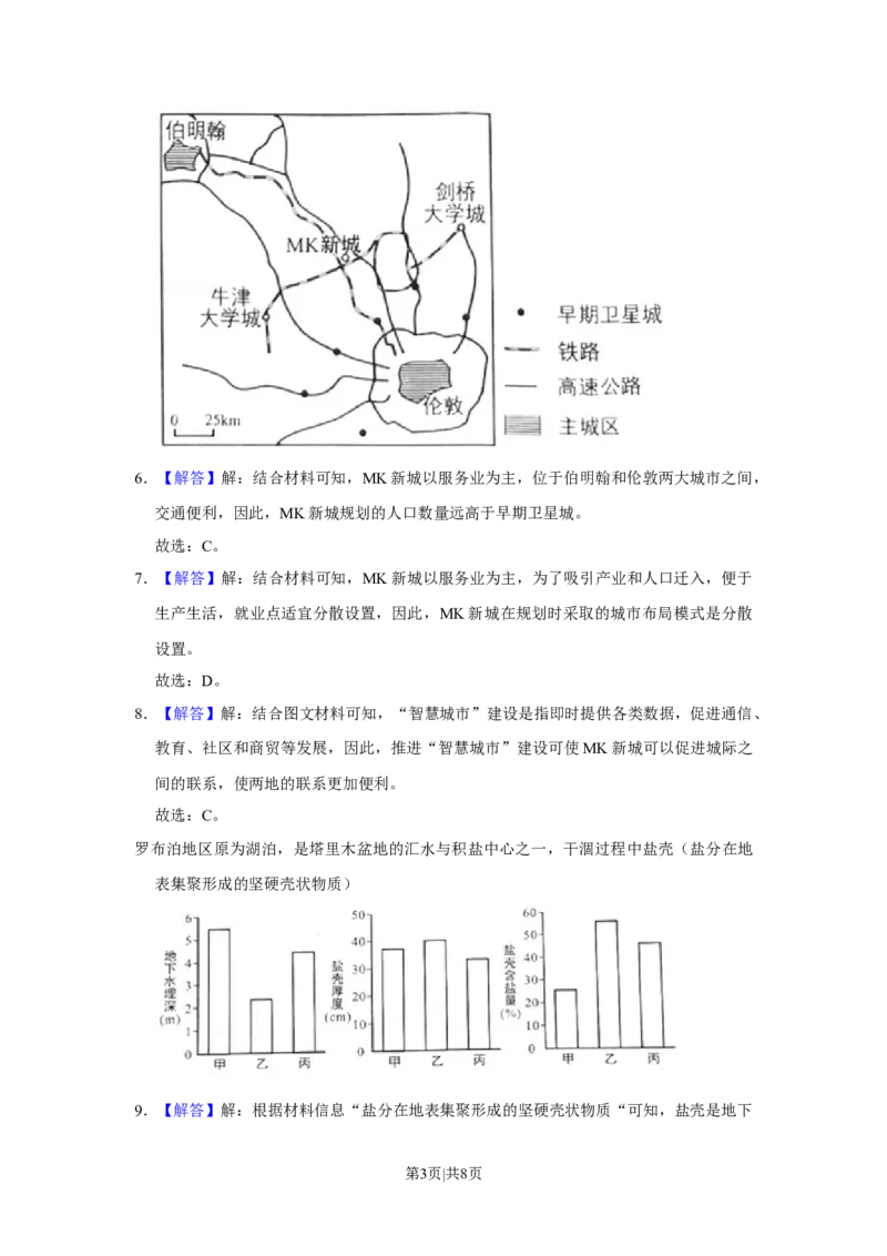 2021年高考地理试卷（福建）（解析卷）_地理历年高考真题_新&middot;Word版2008-2025&middot;高考地理真题_地理（按年份分类）2008-2025_2021&middot;地理高考真题