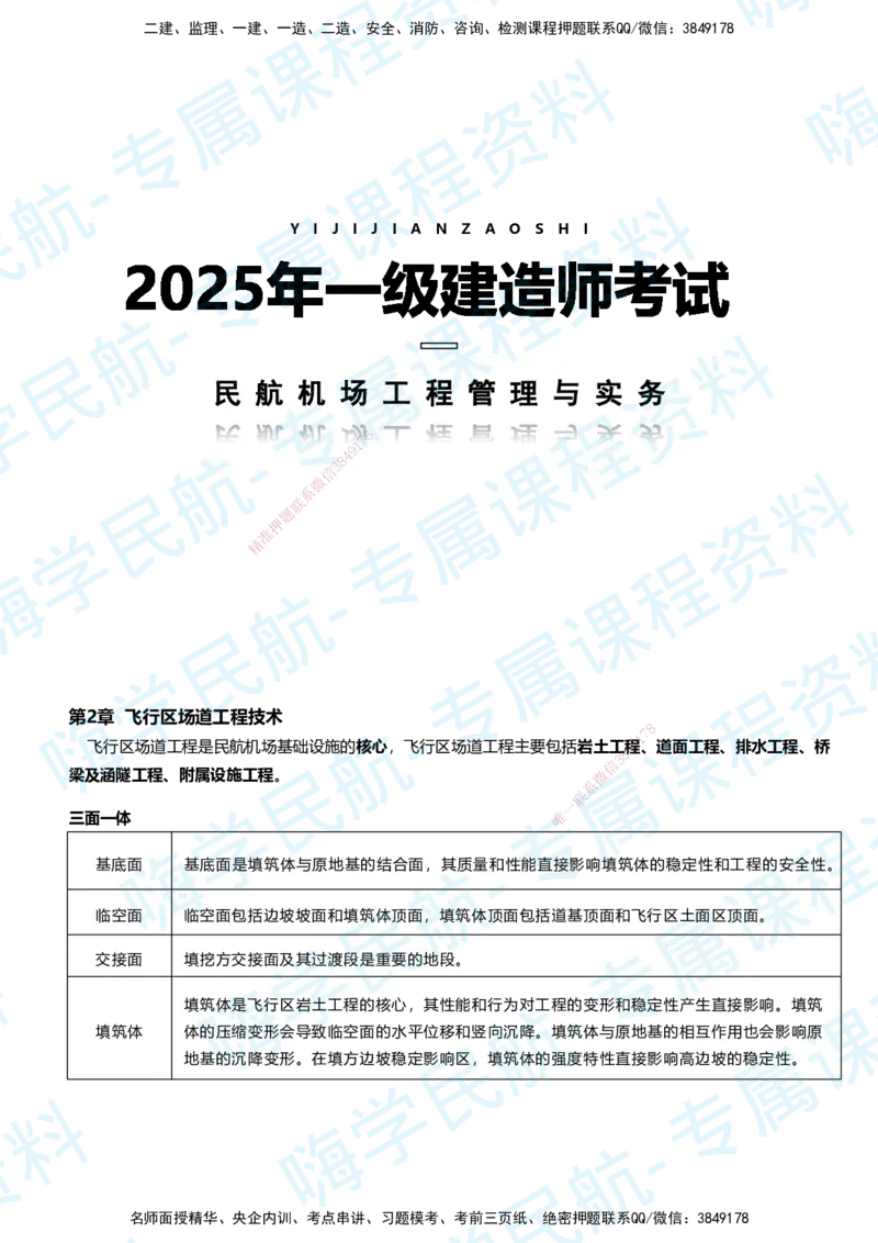 02.2025柚子老师-教材要点提炼-02教材要点提炼_2026年一级建造师_2026年一建民航_2025年一建民航SVIP_02-基础精讲✿高端面授✿深度强化_14-民航《教材要点提炼》柚子HX推荐