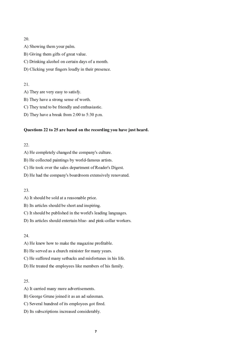 2018年06月六级真题（第2套）_大学英语四级+六级_六级真题_六级真题_1990年-2018年真题资料合集_2018年06月CET6题+解+音频_02、真题Word版