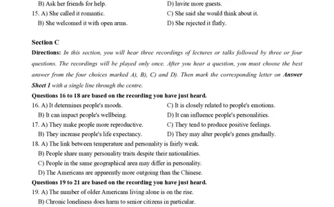 2023.03英语六级真题第1套_大学英语四级+六级_六级真题_六级真题_2023年03月CET6题+解+音频_01、真题PDF版（推荐打印）❤