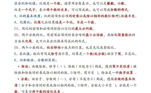 六年级上册数学暑假必备知识点汇总9页_小学全网线上同款资料_35号文件4-6上