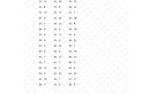 200以内&divide;20以内第41~60篇答案_小学数学口算竖式脱式计算应用题一二三四五六年级上下册电_小学数学口算题库电子版（1-6）_小学数学口算三年级_口算题适合3年级