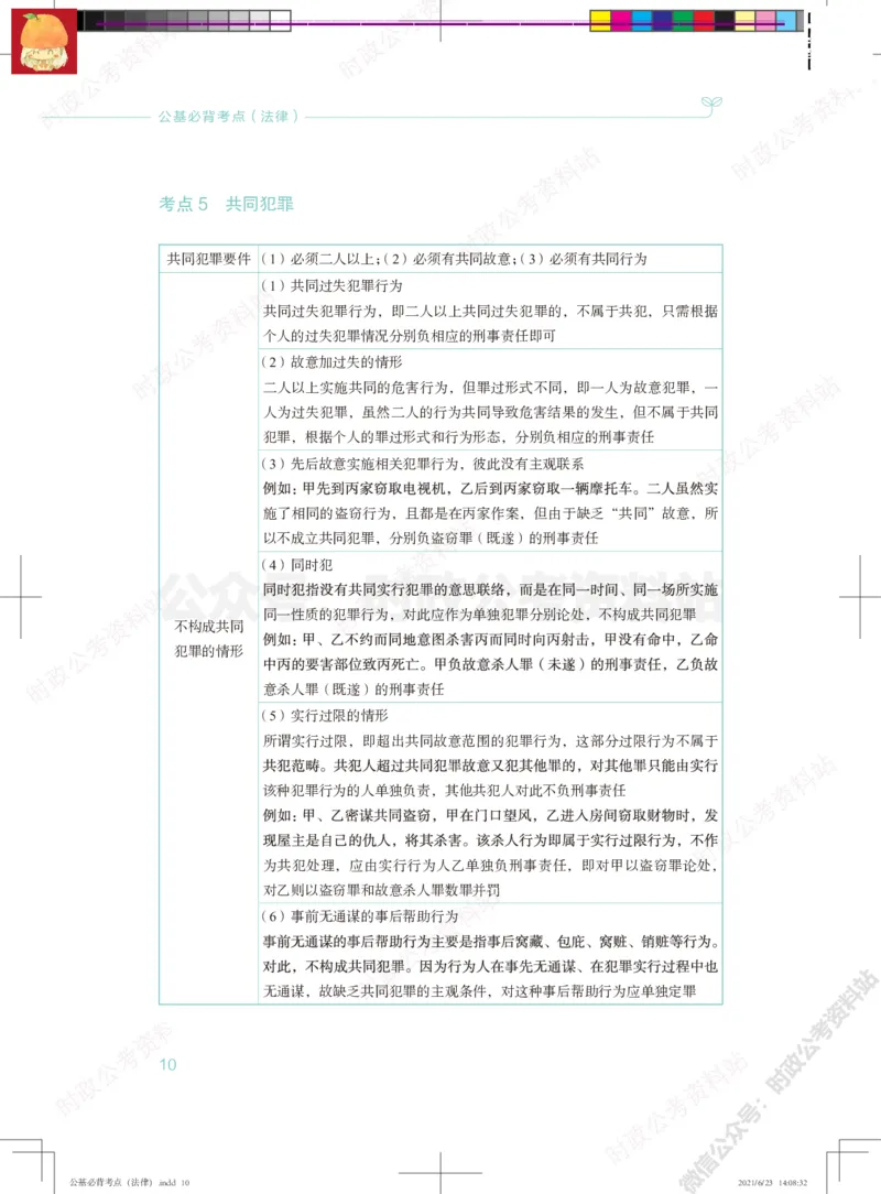 公基必背考点（法律）_军队文职(1)_03.军队文职公共课-必备知识+笔记点+讲义