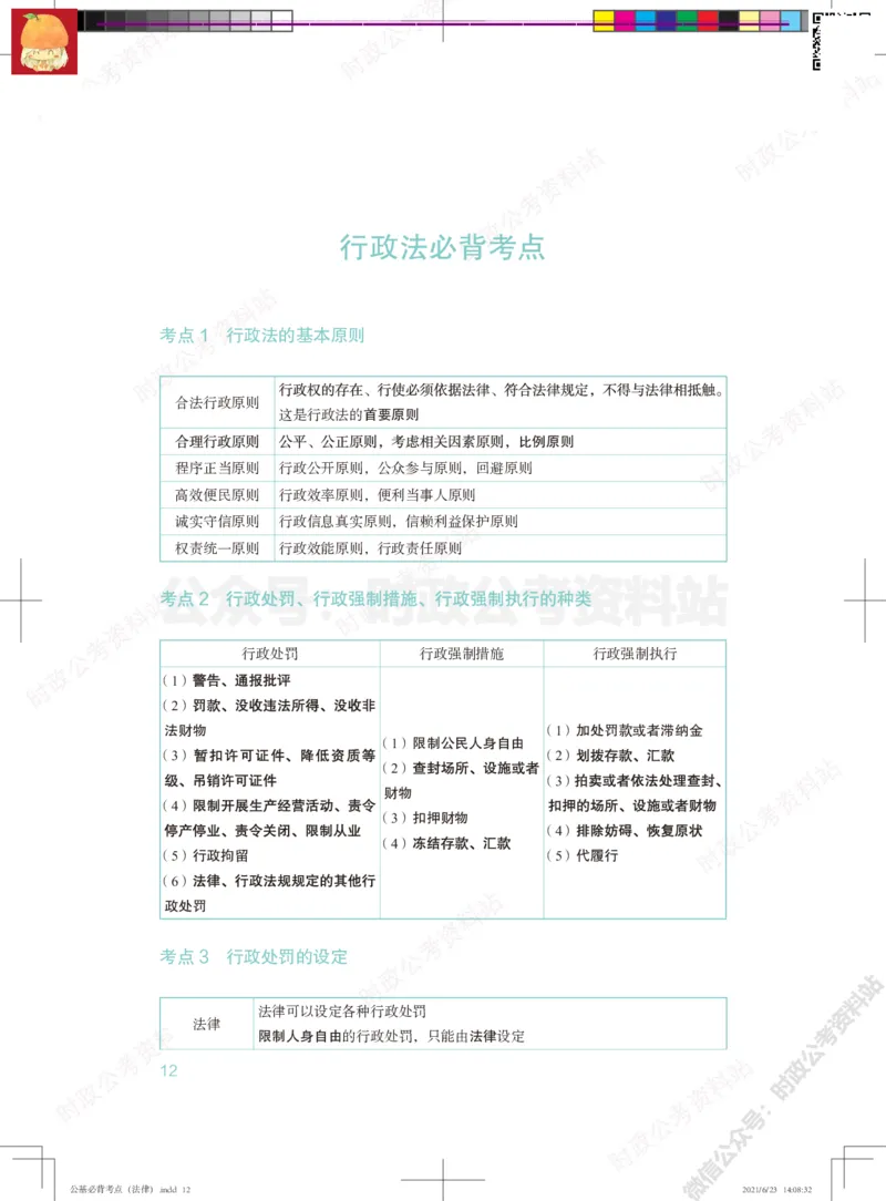 公基必背考点（法律）_军队文职(1)_03.军队文职公共课-必备知识+笔记点+讲义