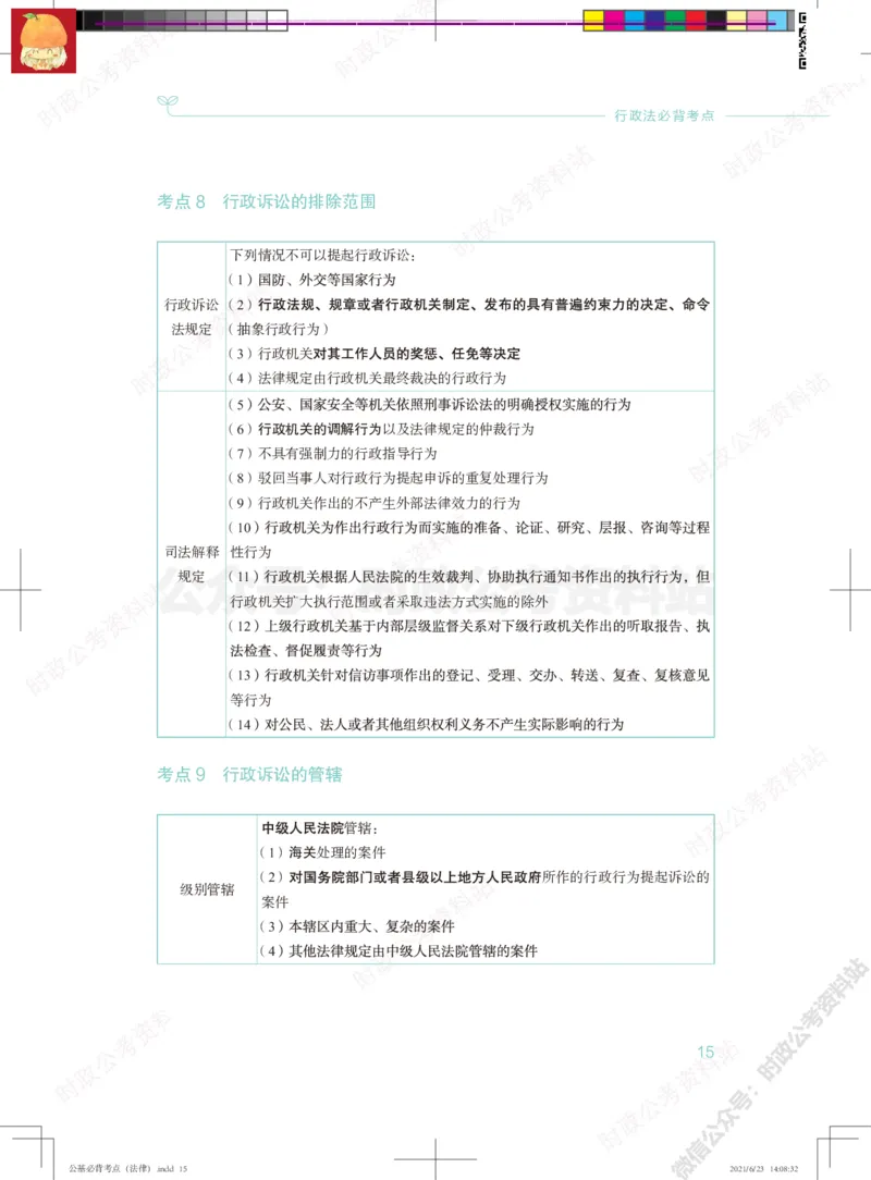 公基必背考点（法律）_军队文职(1)_03.军队文职公共课-必备知识+笔记点+讲义
