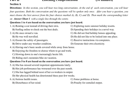 2023.12六级真题第2套_大学英语四级+六级_六级真题_六级真题_2023年12月CET6题+解+音频新_02、真题word版
